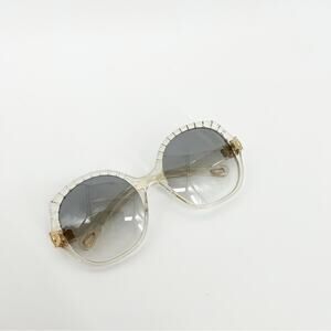 Chloe Vera Seashell Shape Sunglasses Champagne